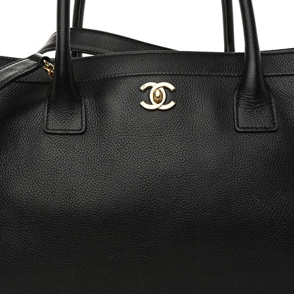 Chanel Calfskin Cerf Executive Shopper Tote Black 8 of 12