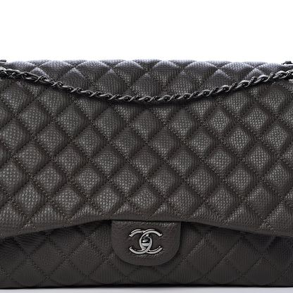 Chanel Calfskin Quilted Small XXL Travel Flap Bag Khaki 7 of 10