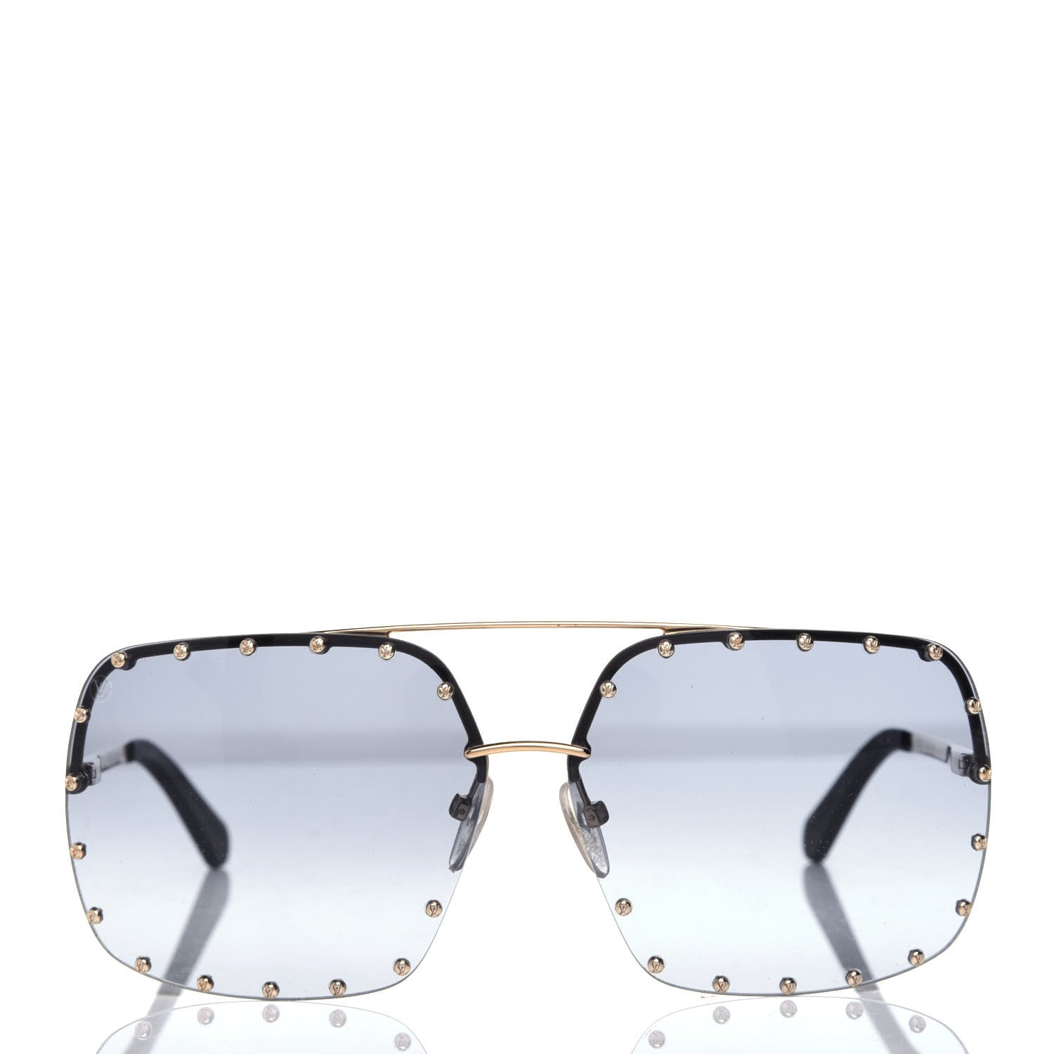 Louis Vuitton The Party Square Sunglasses Z2354W Blue 2 of 8