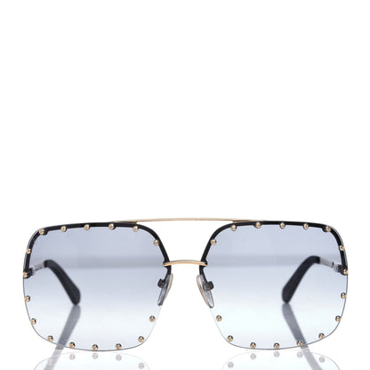 Louis Vuitton The Party Square Sunglasses Z2354W Blue 2 of 8