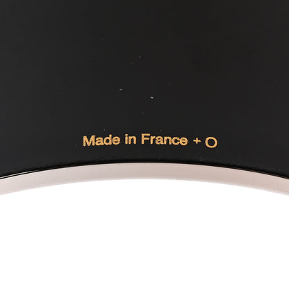 Hermes Enamel Printed Ex Libris Extra Wide Bracelet 62 Black 5 of 5