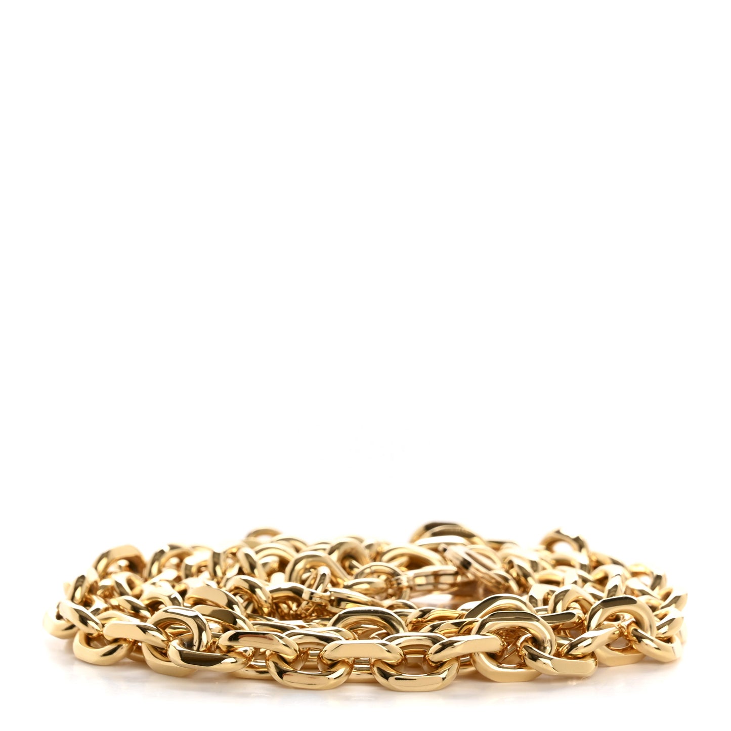 Metal Pochette Coussin Chain Strap Gold