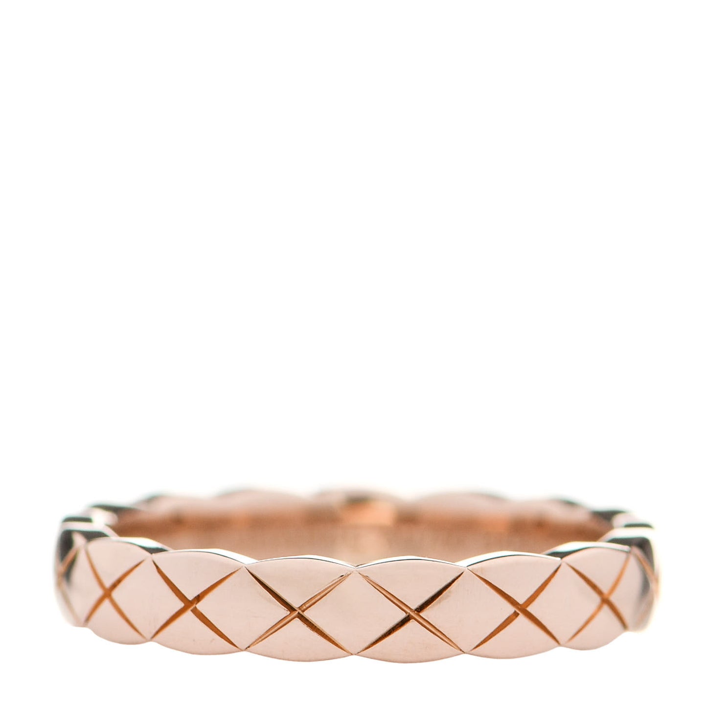 18K Beige Gold Mini Coco Crush Ring 49 4.75