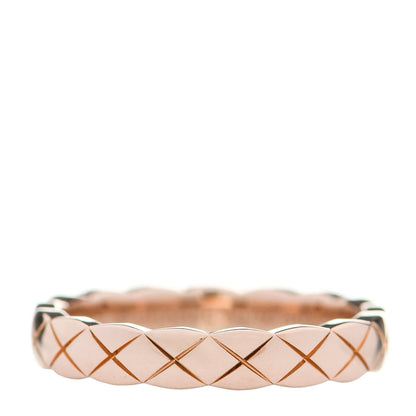 Chanel 18K Beige Gold Mini Coco Crush Ring 49 4.75 1 of 7