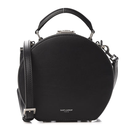 Saint Laurent Calfskin Small Mica Hat Box Black 1 of 10