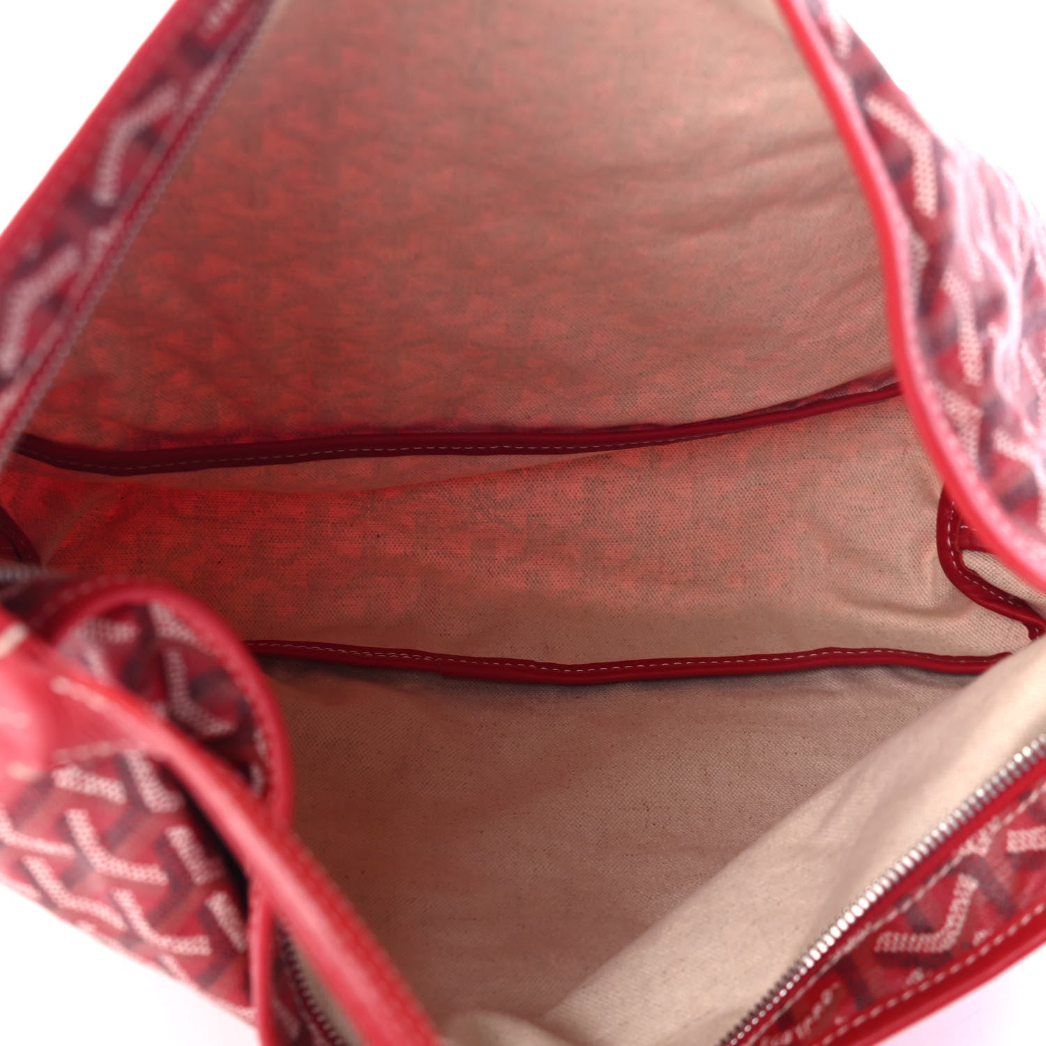 Goyard Goyardine Fidji Zip Hobo Red 4 of 4