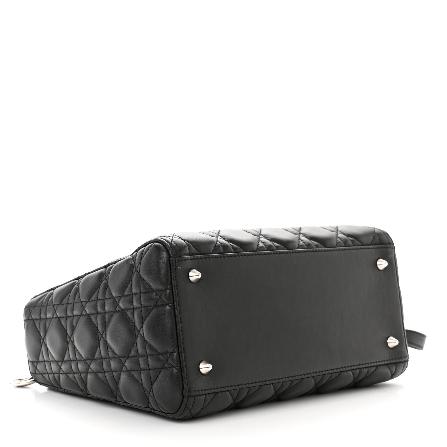 Lambskin Cannage Medium Lady Dior Black