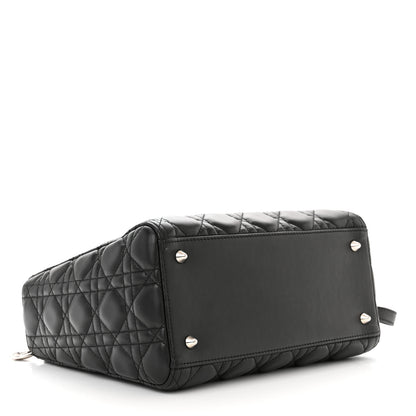 Christian Dior Lambskin Cannage Medium Lady Dior Black 5 of 11