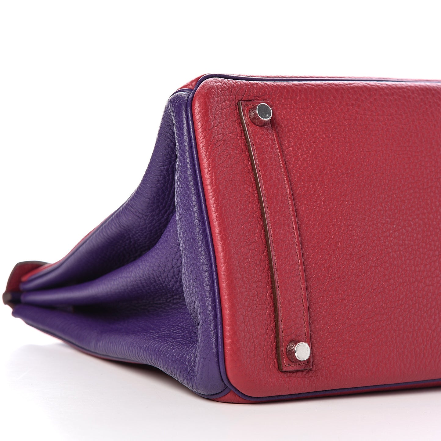 Togo Bi Color Horseshoe Birkin 35 Iris Rubis