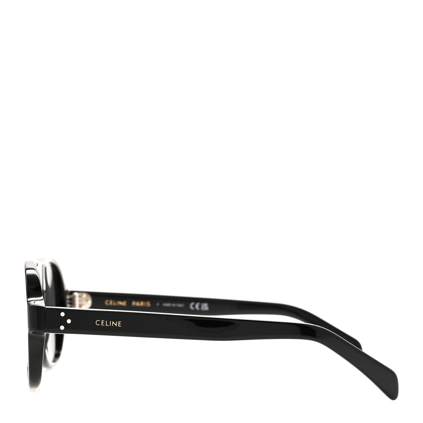 Acetate Pilot Frame Sunglasses CL402981 Black