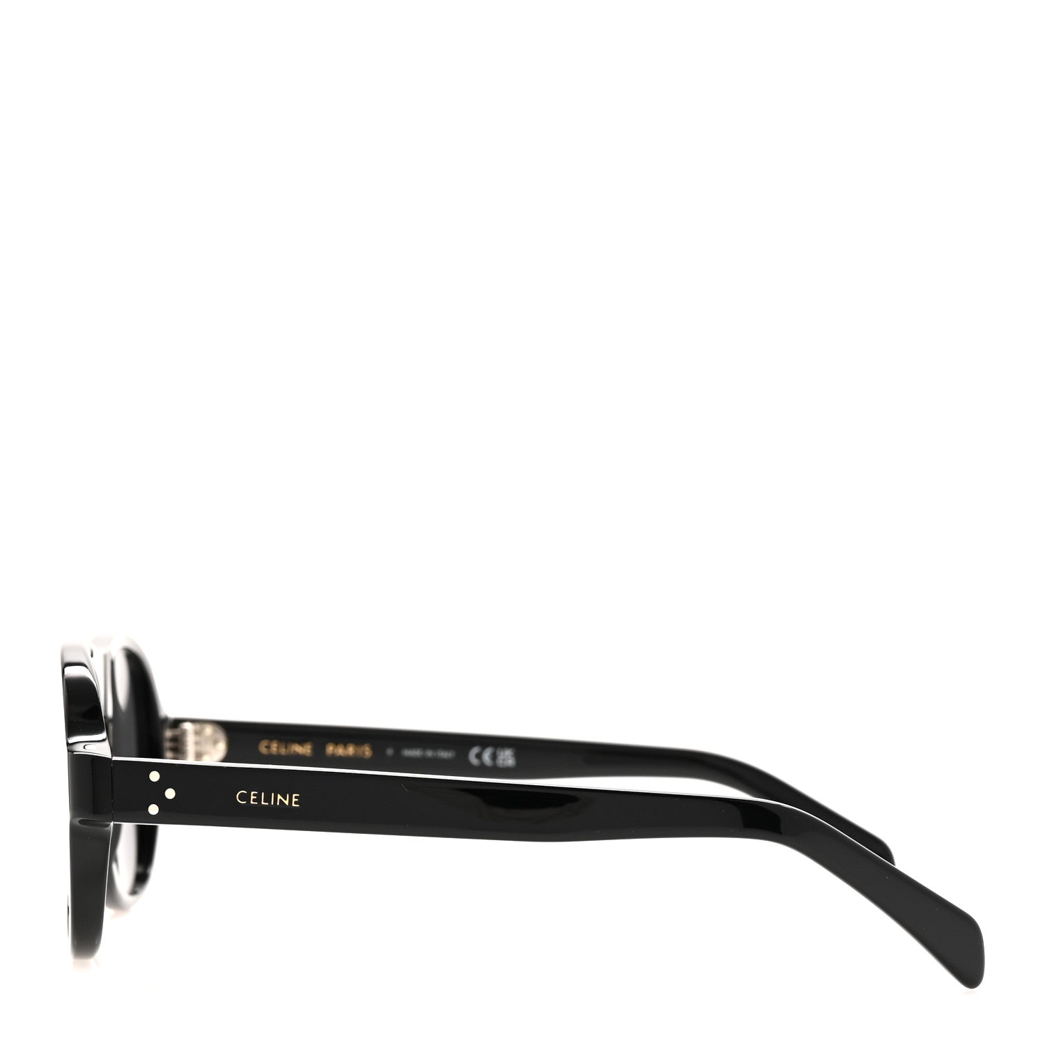 Celine Acetate Pilot Frame Sunglasses CL402981 Black 4 of 8
