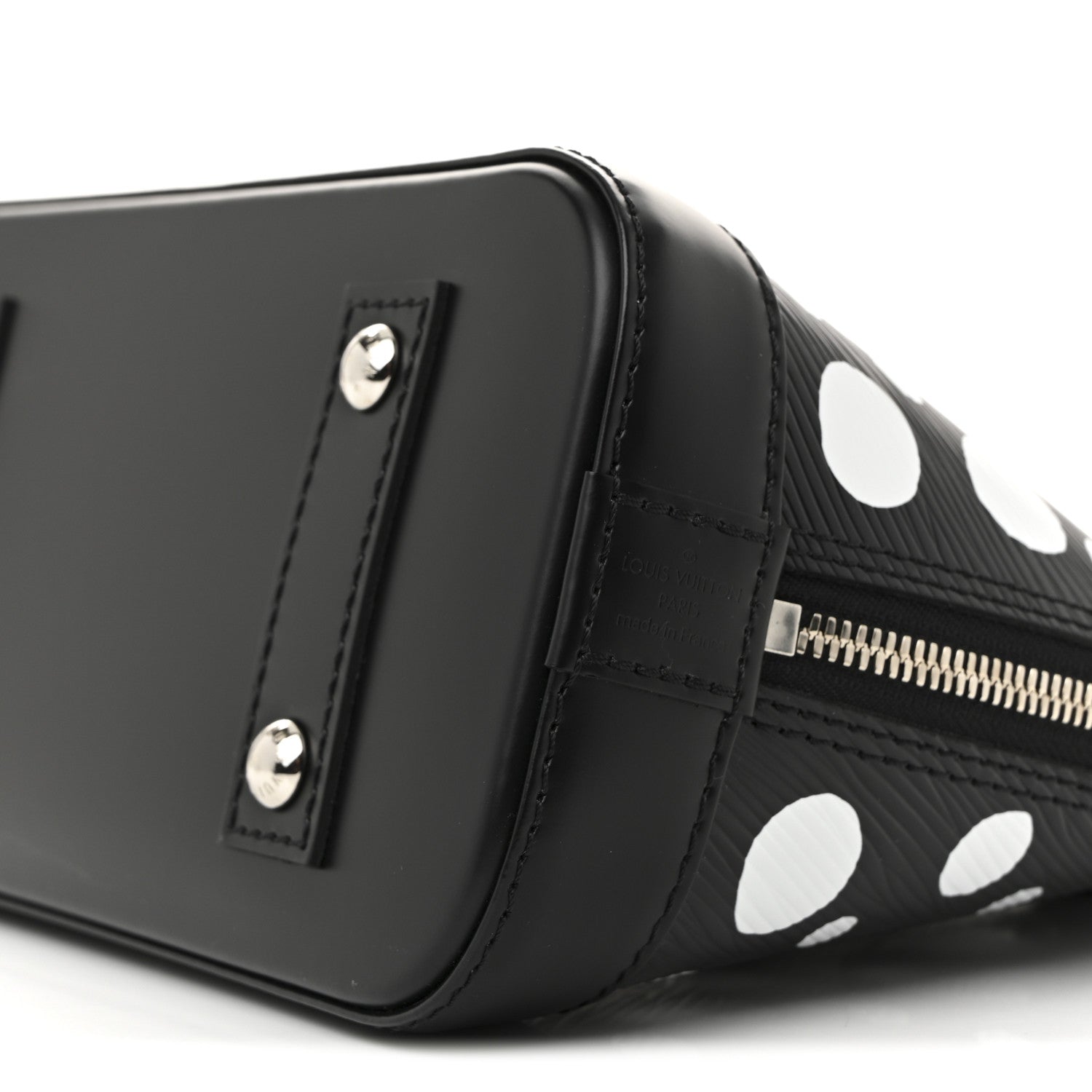 Louis Vuitton X YK Epi Alma BB Black White 9 of 11