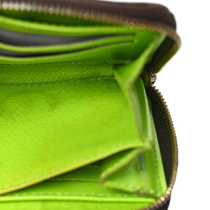Louis Vuitton Monogram Graffiti Zippy Coin Purse Wallet Green 5 of 10