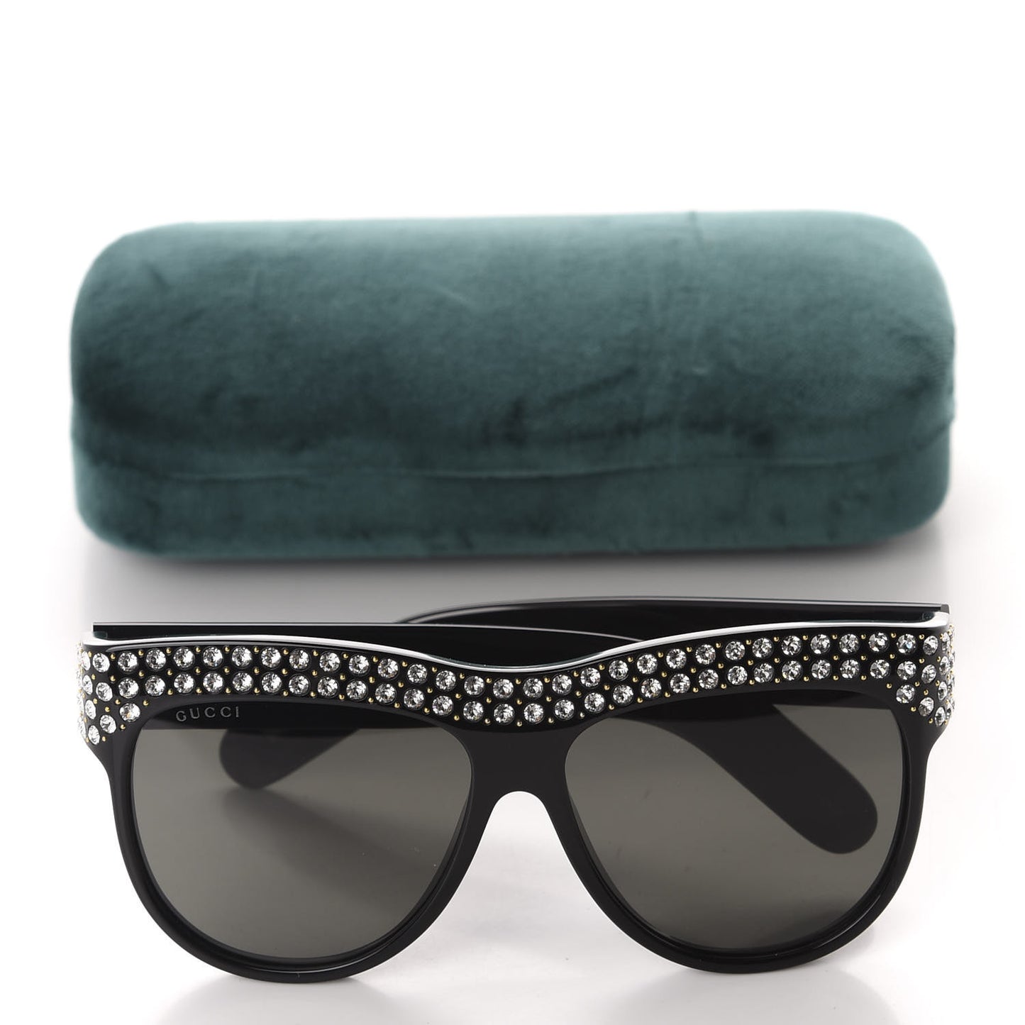 Acetate Crystal Sunglasses GG0147S Black
