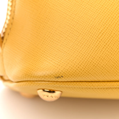 Prada Saffiano Lux Mini Promenade Tote Yellow 10 of 12