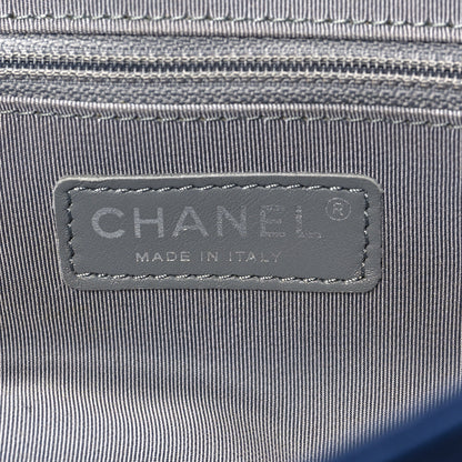 Chanel Washed Lambskin Quilted Medium Chain Around Messenger Blue 6 of 8