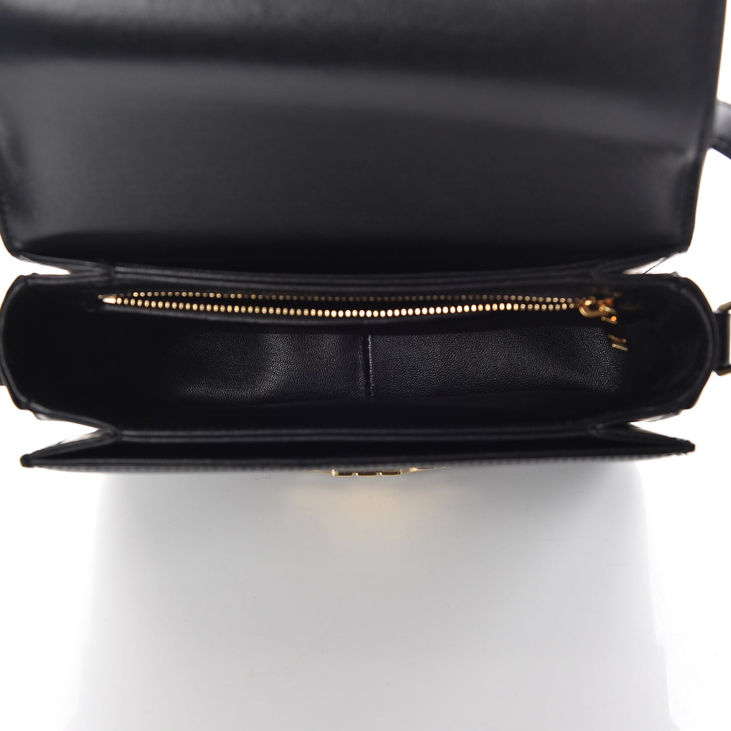 Shiny Calfskin Small Triomphe Black
