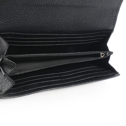Gucci Leather Bamboo Continental Wallet Black 6 of 8