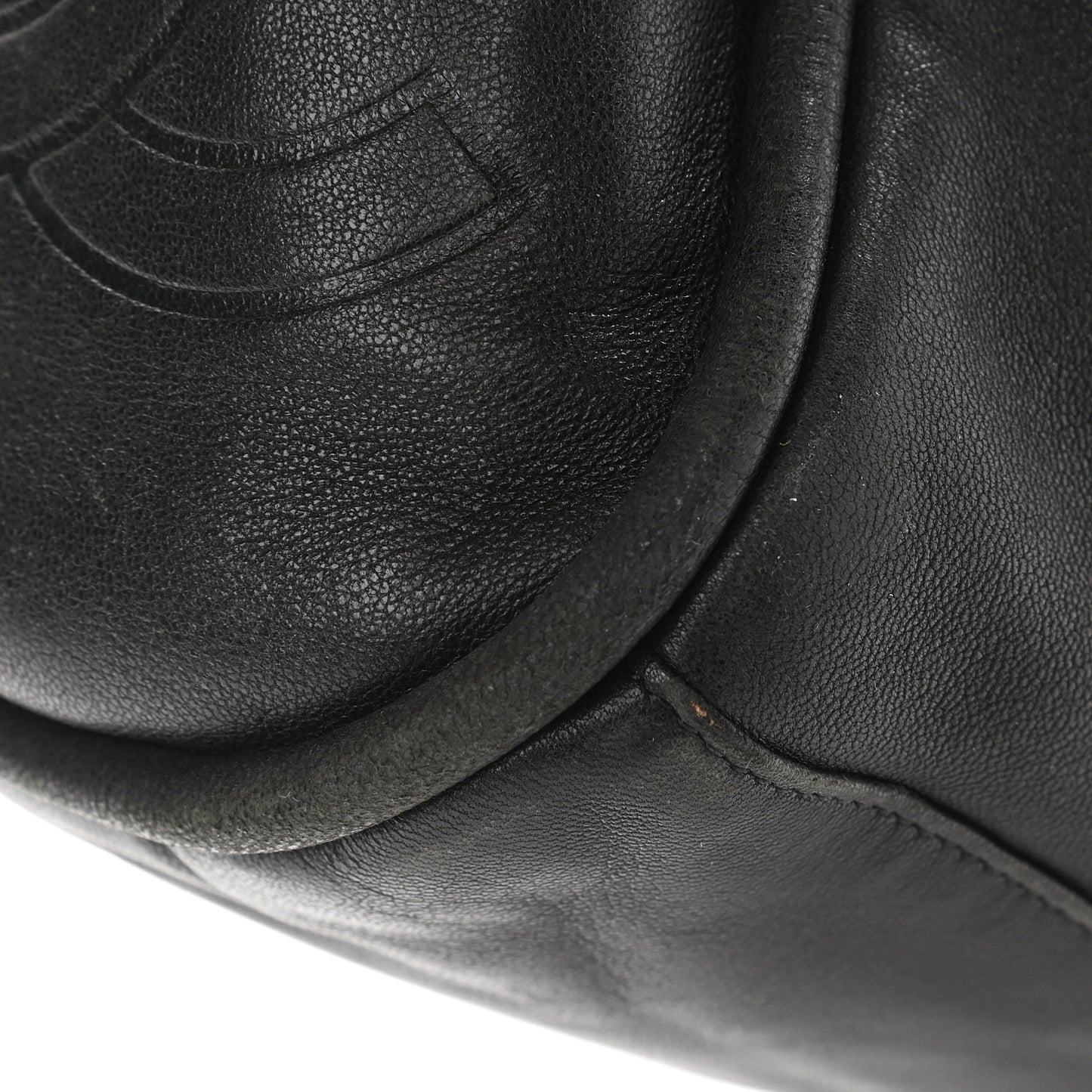 Lambskin Large Ultimate Soft Tote Black