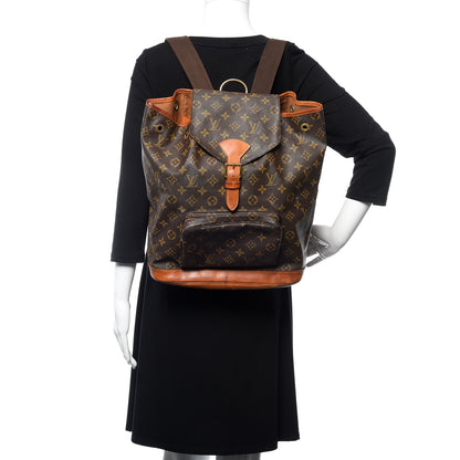Louis Vuitton Monogram Montsouris GM Backpack 2 of 19