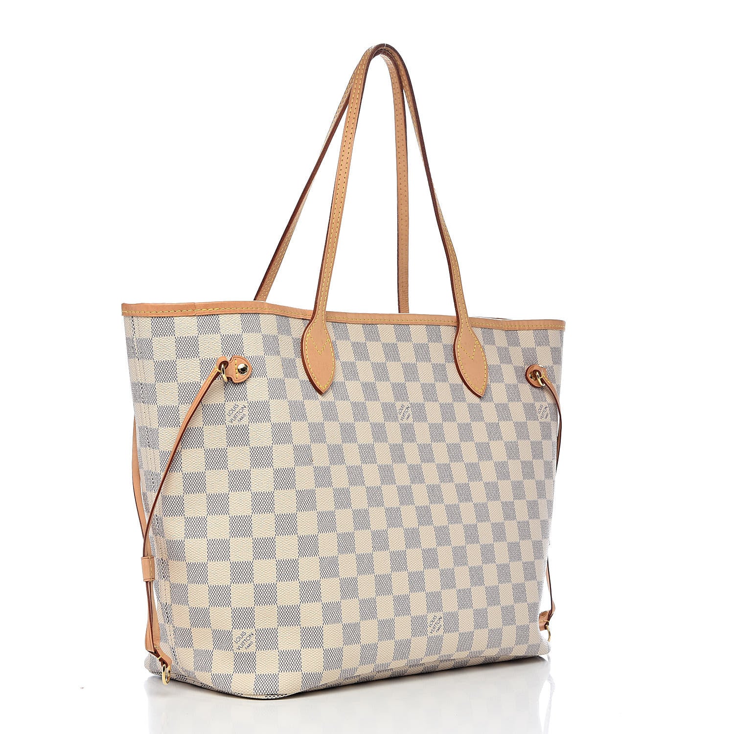 Louis Vuitton Damier Azur Neo Neverfull MM Rose Ballerine 4 of 16
