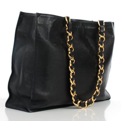Chanel Lambskin CC Tote Black 5 of 11