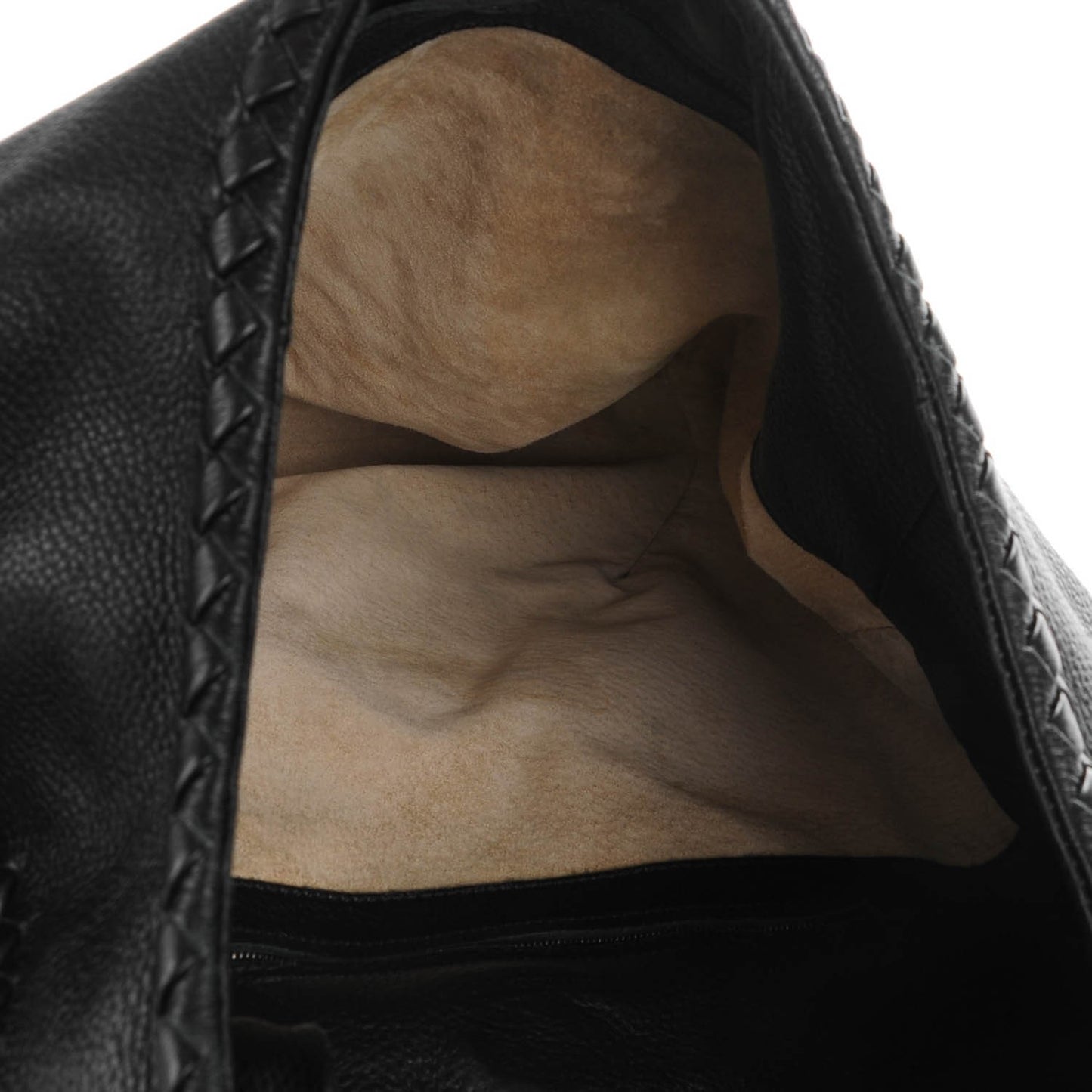 Cervo Deerskin Large Hobo Nero Black