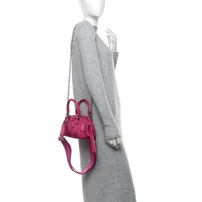 Gucci Nylon Calfskin Enamel GG Matelasse Mini Bowler Bag Lovely 2 of 10
