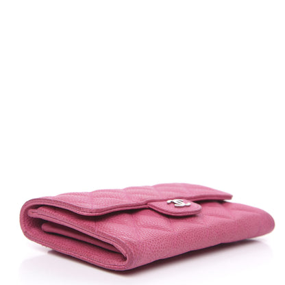 Chanel Iridescent Caviar Quilted Small Flap Wallet Pink 3 of 12