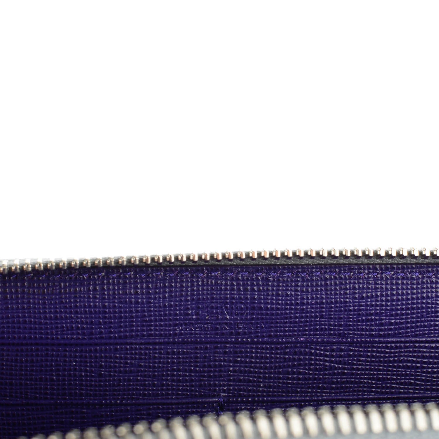 Fendi Vitello Elite Studded Hypnoteyes Zip Around Wallet Polvere Multicolor 6 of 7