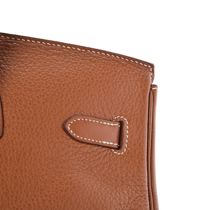 Hermes Taurillon Clemence Birkin 35 Gold 33 of 34
