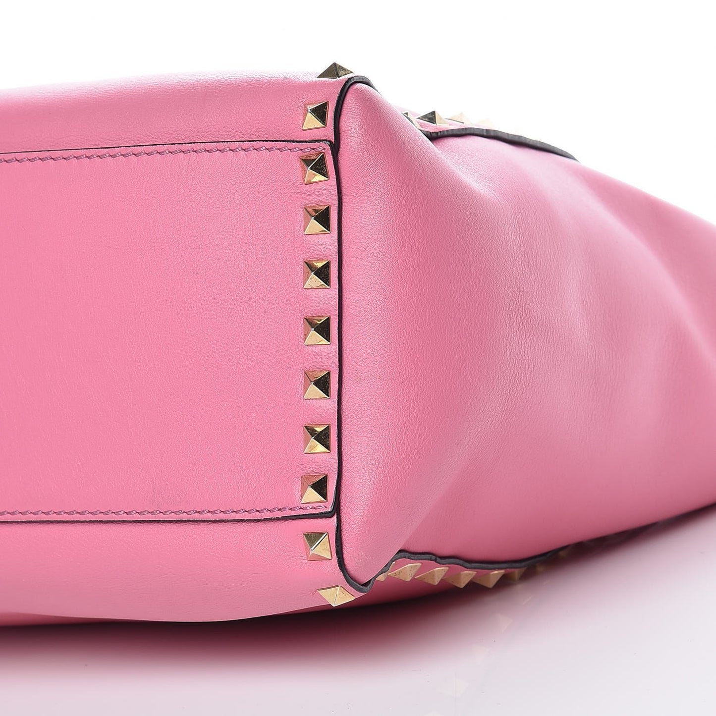 Vitello Rockstud Double Handle Tote Ninphea