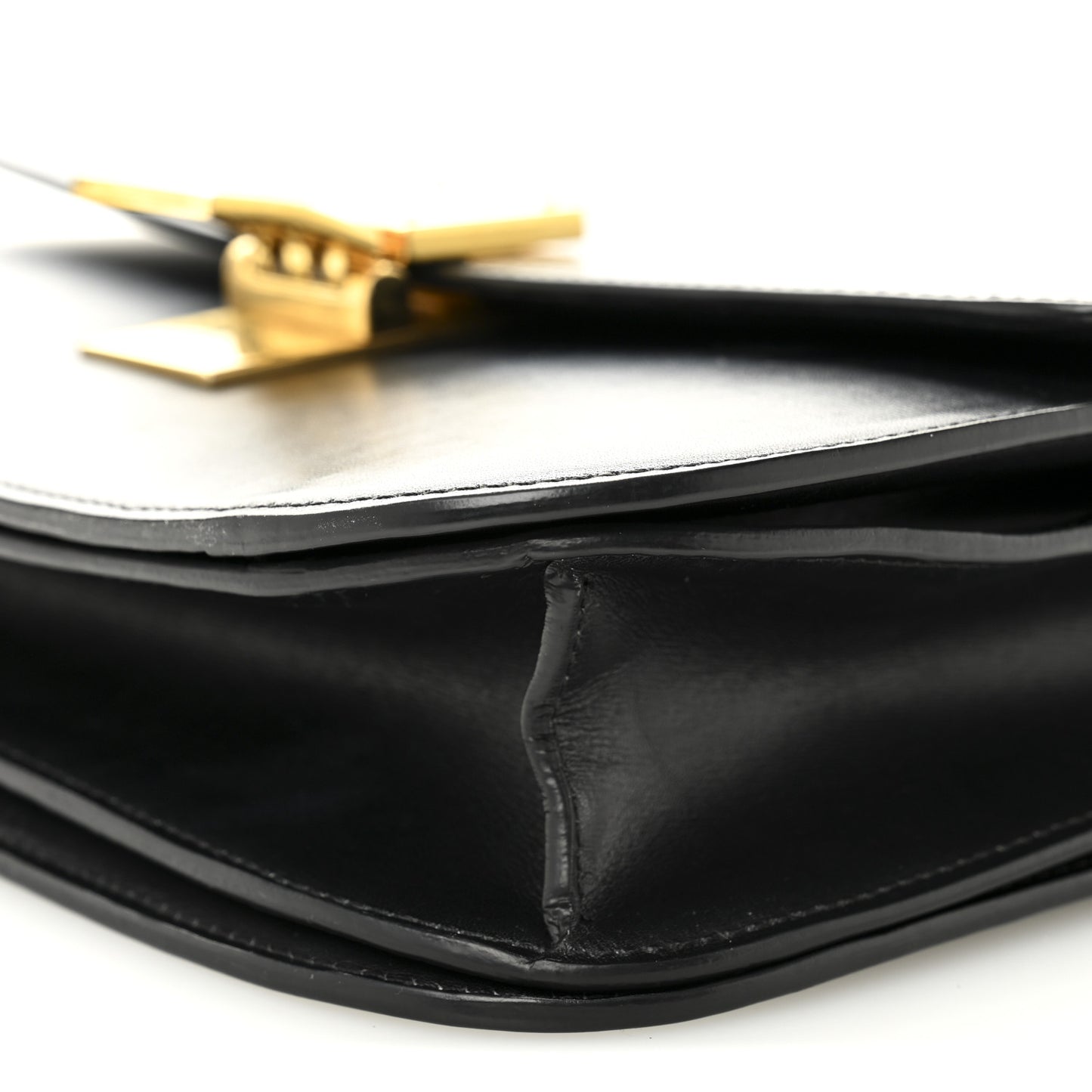Box Calfskin Medium Classic Box Flap Bag Black
