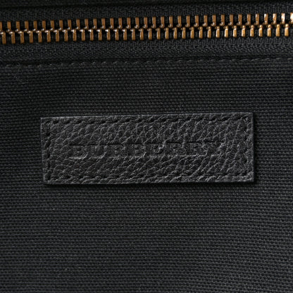 Burberry Mega Check Calfskin Abbeydale Simple Backpack Black Camel 6 of 11