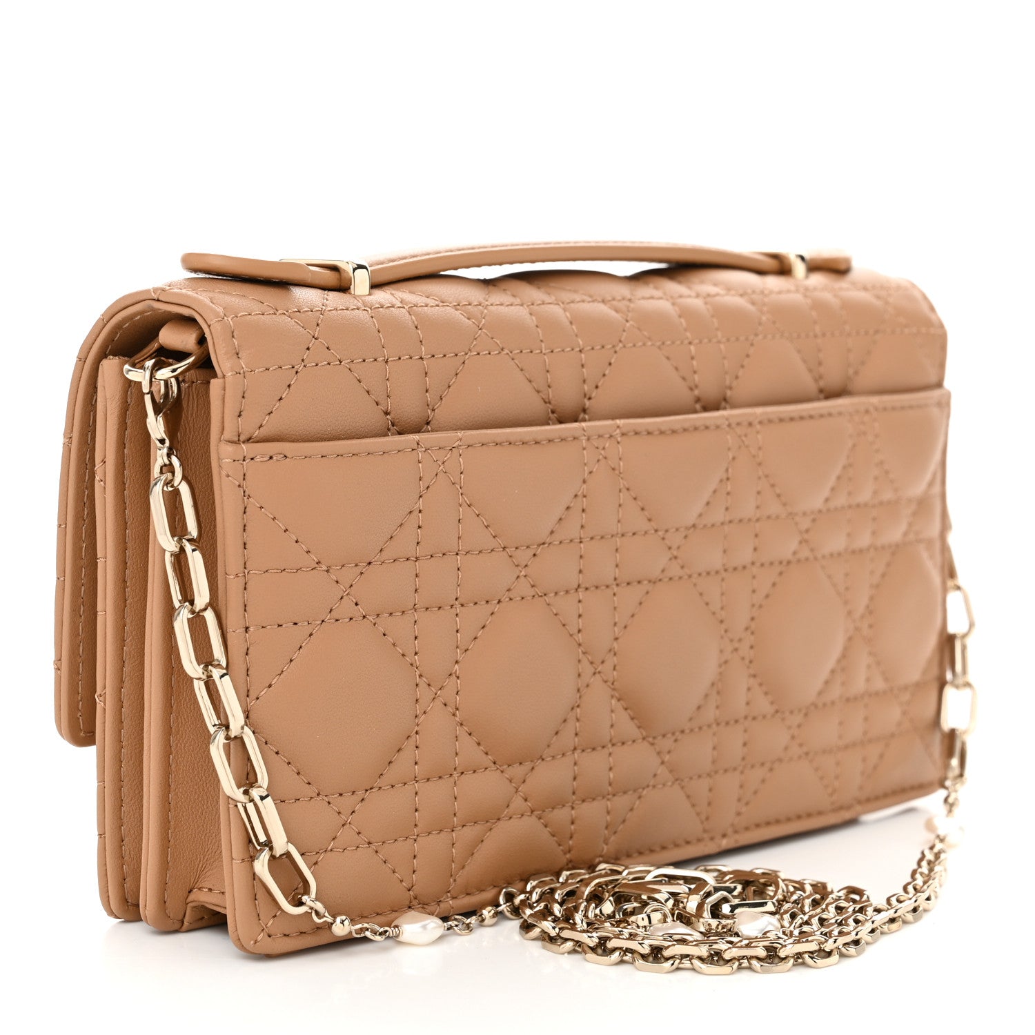 Christian Dior Lambskin Cannage Mini My Dior Bag Beige 3 of 11