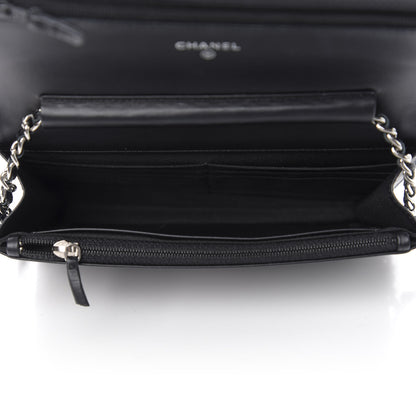 Chanel Caviar Timeless CC Wallet On Chain WOC Black 5 of 12