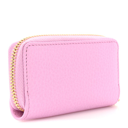 Gucci Dollar Calfskin Bosco Zip Around Key Case Malva 3 of 7
