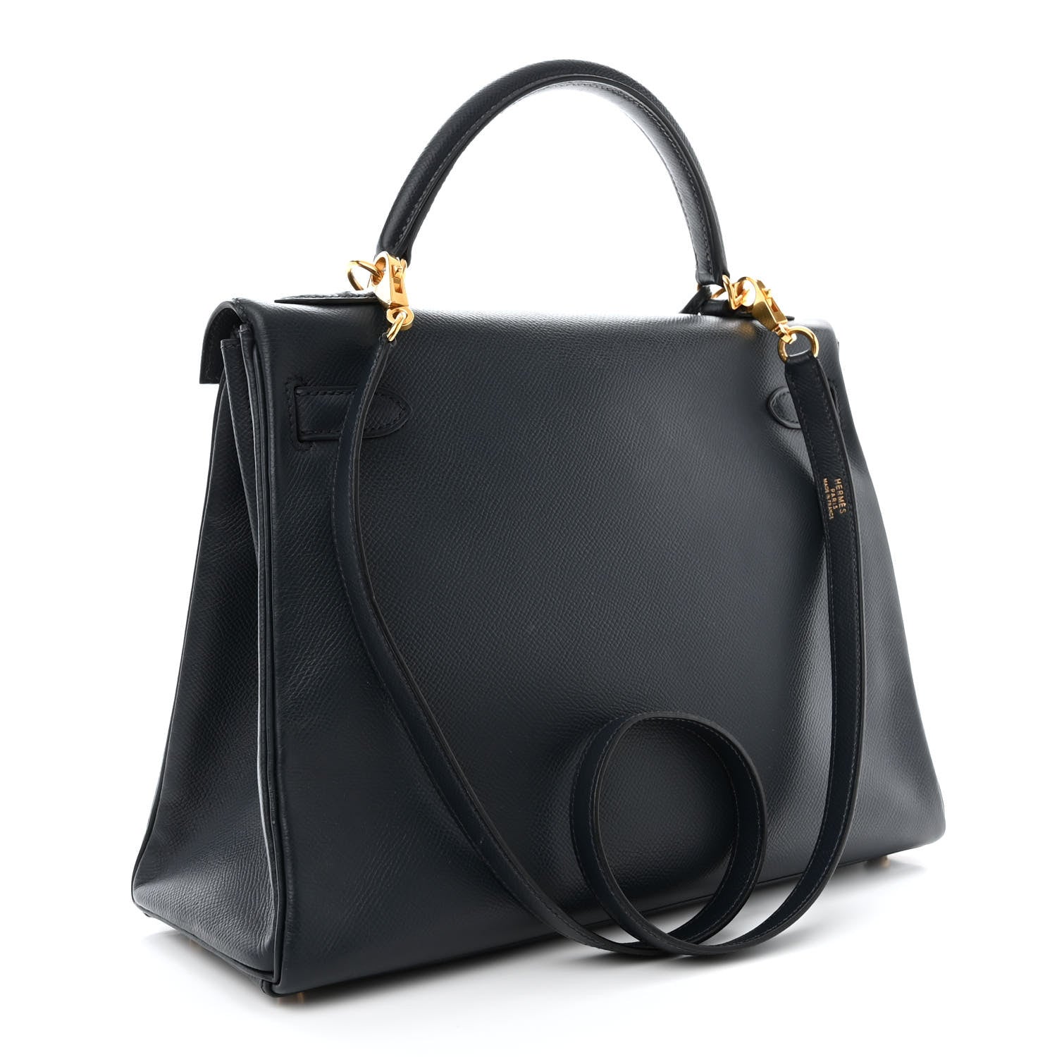 Hermes Courchevel Kelly Retourne 32 Bleu Indigo 3 of 9