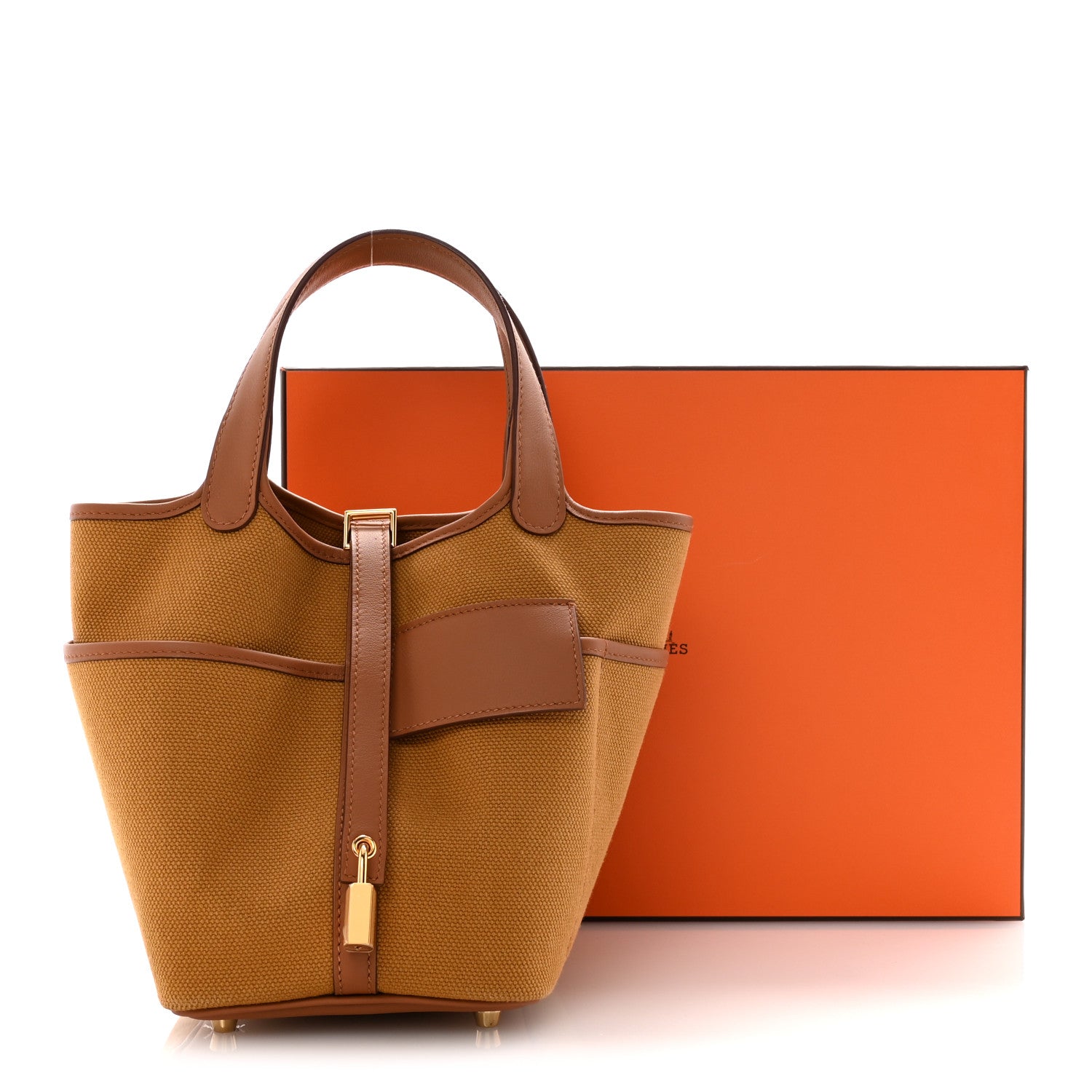Hermes Toile Goeland Swift Cargo Picotin Lock 18 Desert Gold 11 of 11