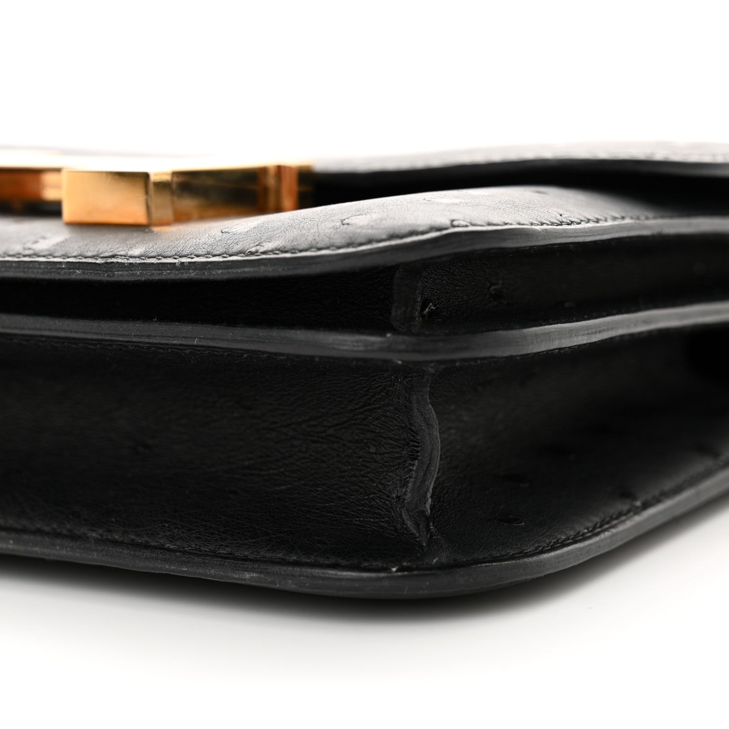 Hermes Ostrich Constance 18 Black 10 of 12