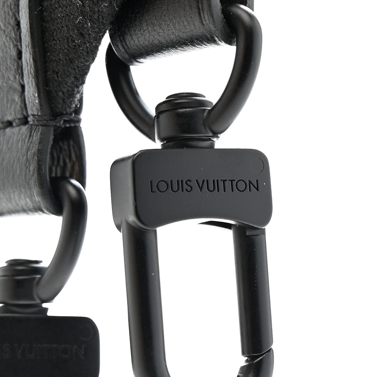 Jacquard Canvas Keepall Bandouliere Adjustable Shoulder Strap Black