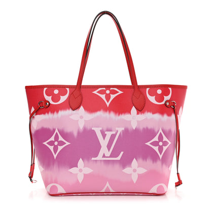 Louis Vuitton Monogram Escale Neverfull MM Rouge 3 of 10