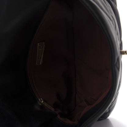 Chanel Goatskin Quilted Large 19 Flap Black 5 of 9