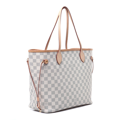Louis Vuitton Damier Azur Neo Neverfull MM Rose Ballerine 3 of 8