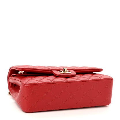 Chanel Caviar Quilted Medium Double Flap Red 4 of 11