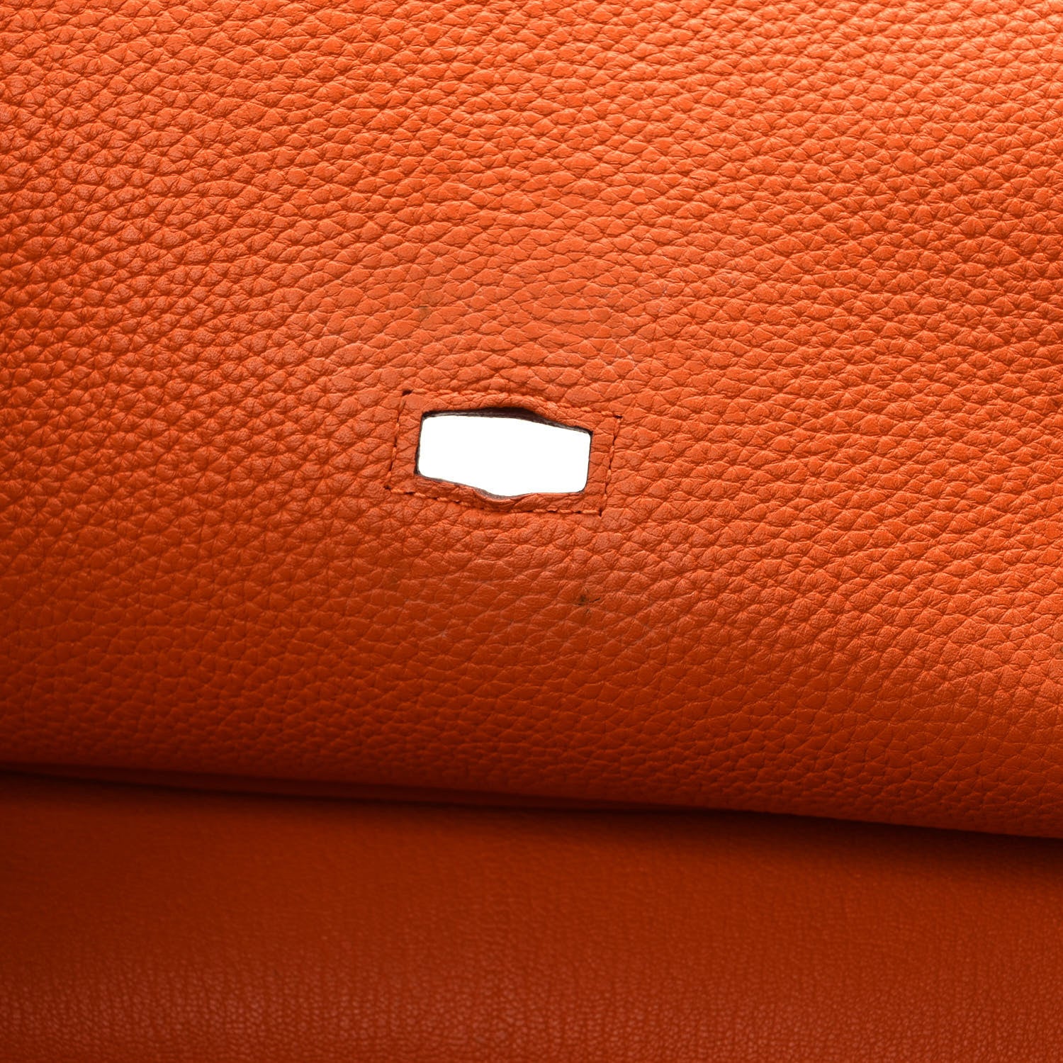 Hermes Taurillon Clemence Jypsiere 34 Orange 10 of 10