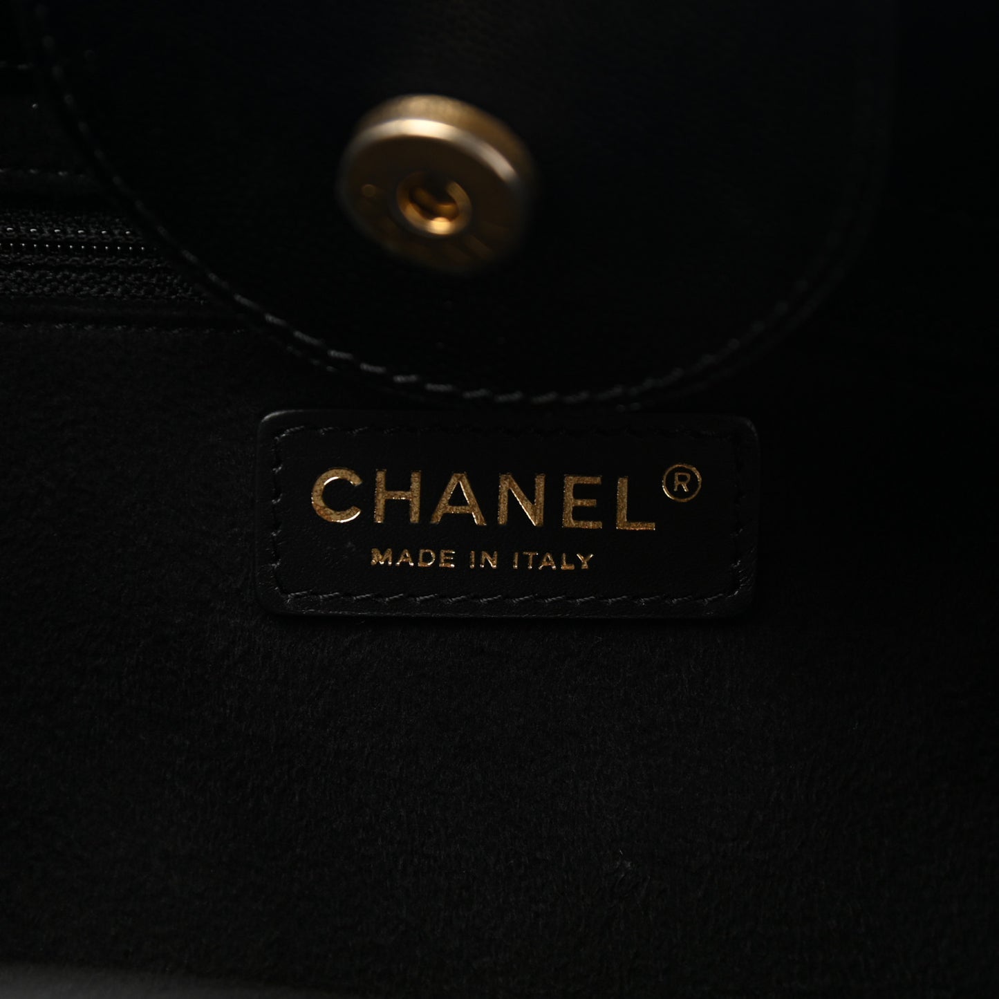 Caviar Small Studded Deauville Tote Black
