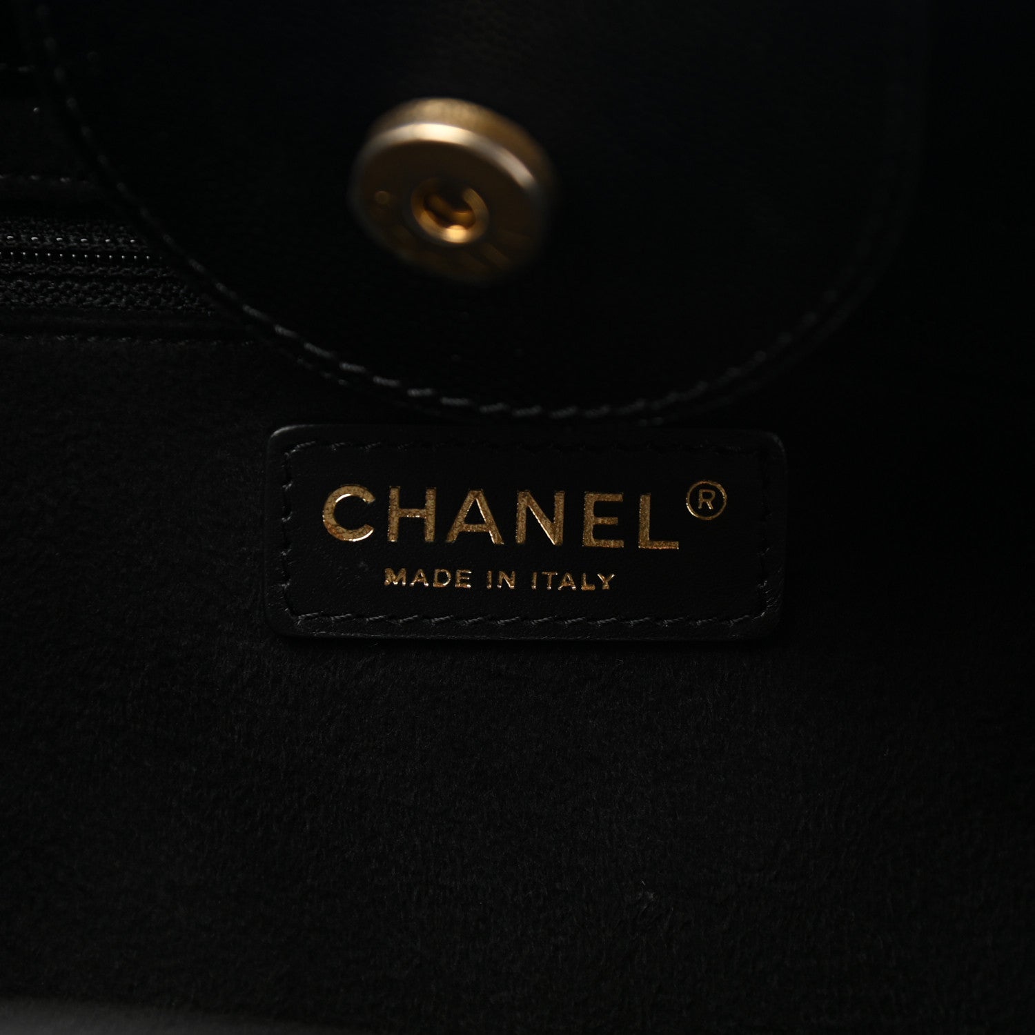 Chanel Caviar Small Studded Deauville Tote Black 6 of 10