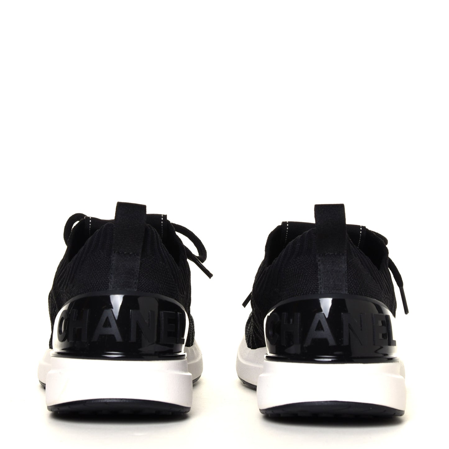 Fabric Logo Sneakers 36.5 Black