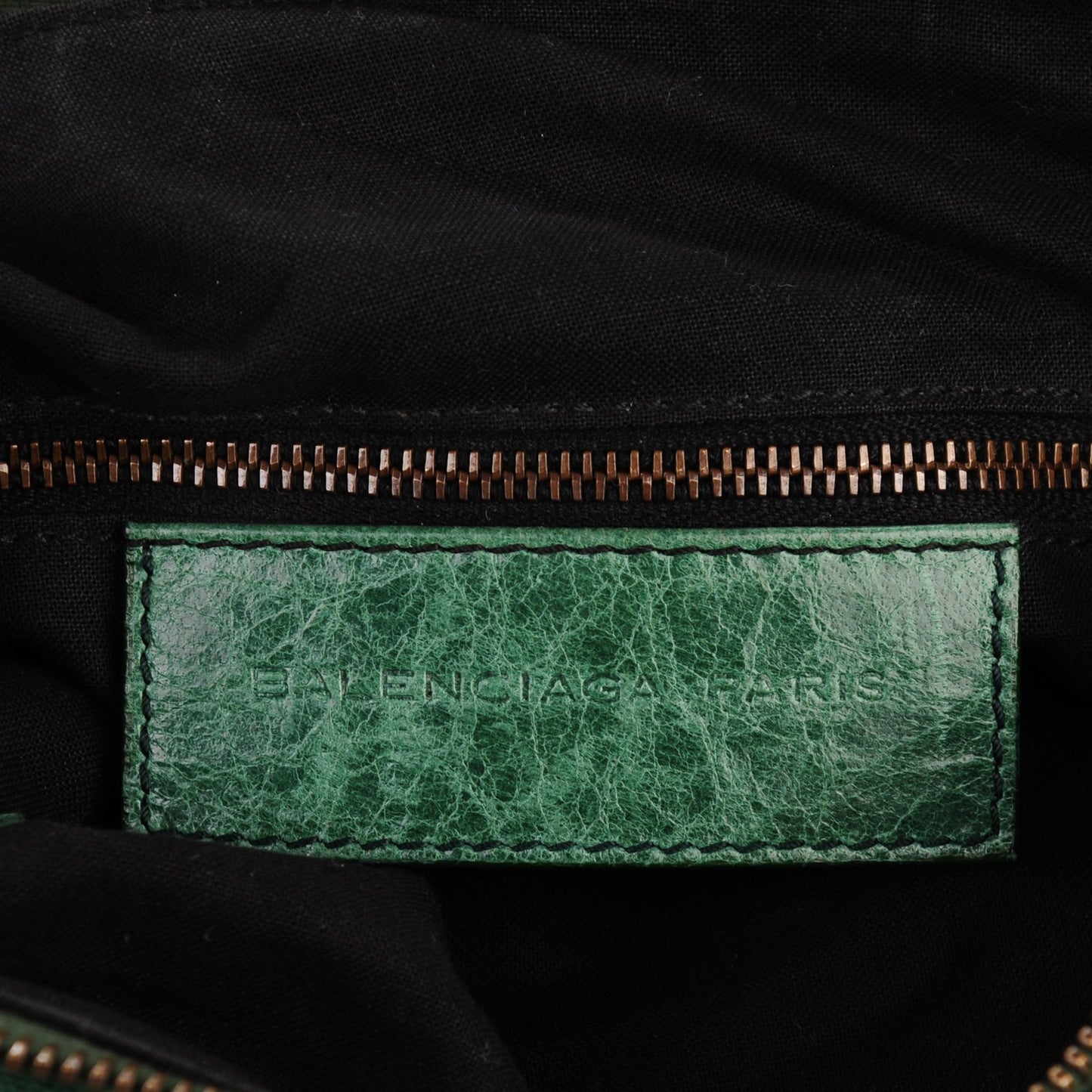 Chevre Classic Hardware Purse Emeraude